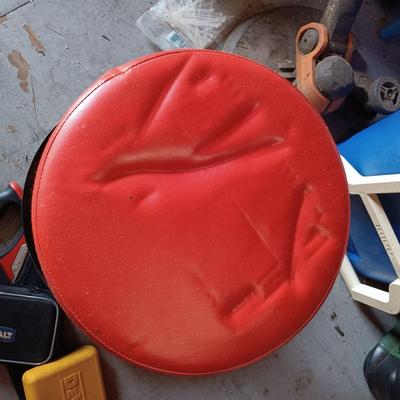 LOT 189: Craftsman Socket Tool Box, Pittsburgh Rolling Stool, Wood Bit Set, 1-7/8" Hitch Ball & More