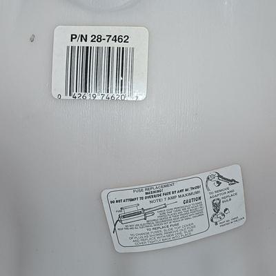 LOT 193: Empire Halloween Blow Mold Bear, Big Head Dancing Skeleton, Large Plastic Skull & More