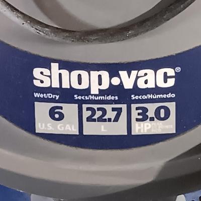LOT 199: Shop Vac 6 Gallon Wet Dry Vacuum with Utilitech Pro 18" High Velocity Floor Fan