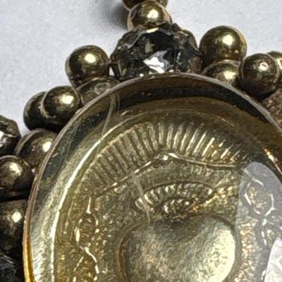 Heart/Pearl/Rhinestone necklace