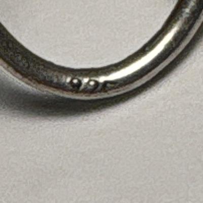 Sterling hammered silver earrings