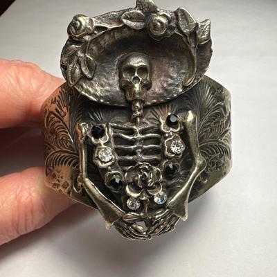 Barbosa Day of the Dead cuff bracelet