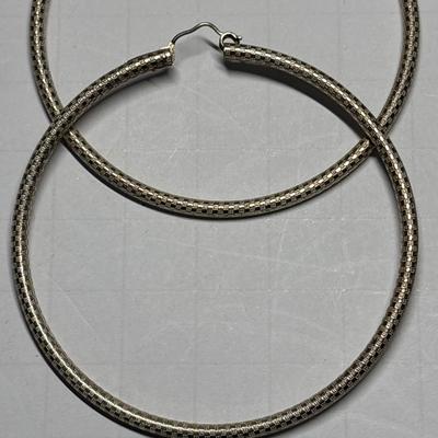 Sterling hoop earrings