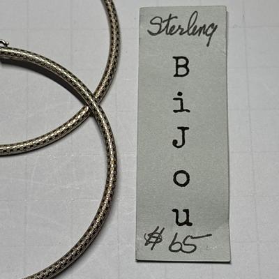 Sterling hoop earrings