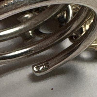 Sterling charm ring (size 11)