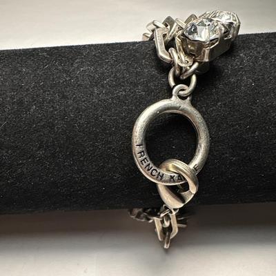 French Kande rhinestone/chain bracelet