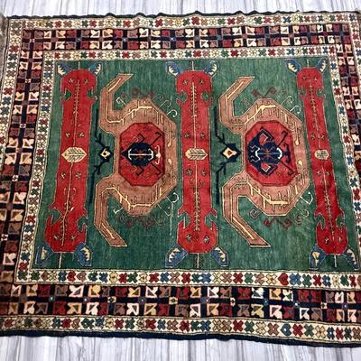 Vintage Kazak/Caucasian Hand Knotted Rug