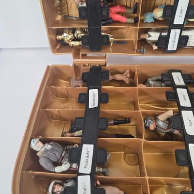 LOT 125: Multiple Star Wars Toy Figurines in C3PO Carrying Case