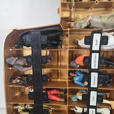 LOT 125: Multiple Star Wars Toy Figurines in C3PO Carrying Case