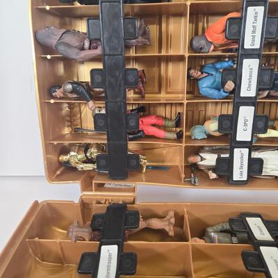 LOT 125: Multiple Star Wars Toy Figurines in C3PO Carrying Case
