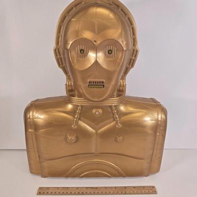 LOT 125: Multiple Star Wars Toy Figurines in C3PO Carrying Case