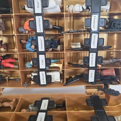 LOT 125: Multiple Star Wars Toy Figurines in C3PO Carrying Case