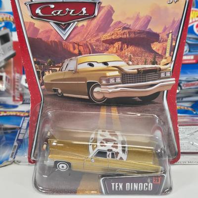 LOT 130: Multiple HotWheels, Matchbox, and Disney Pixar Cars/ All New in Package