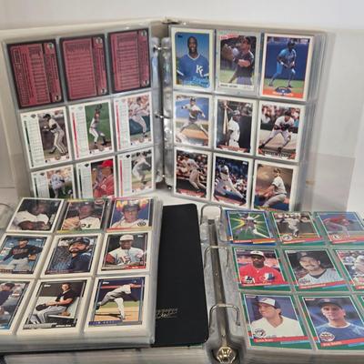 LOT 131: Three Baseball Card Albums with Various Cards Inside