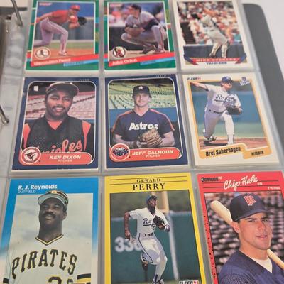 LOT 131: Three Baseball Card Albums with Various Cards Inside