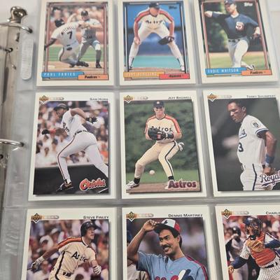 LOT 131: Three Baseball Card Albums with Various Cards Inside