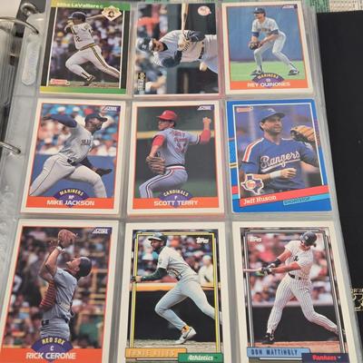 LOT 131: Three Baseball Card Albums with Various Cards Inside