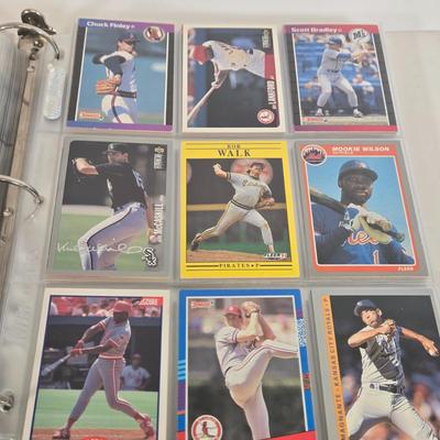LOT 131: Three Baseball Card Albums with Various Cards Inside