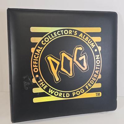 LOT 132: 1994 POG The Game World POG Federation Micro Tournament Game Pack, Numerous Pogs, and More