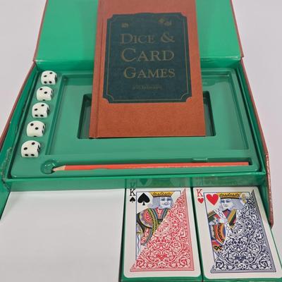 LOT 133: Ultimate Dice & Card Game Compendium, Pokémon 23k Gold Plated Trading Card, Unpunched Sheet of Official Magic: The Gathering...