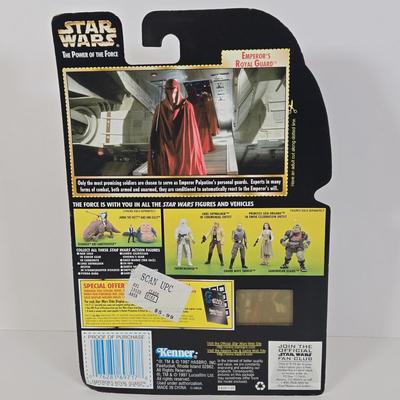 LOT 135: Hasbro Star Wars Freeze Frame Emperor's Royal Guard, Ewoks Wicket and Logray, Emperor Palpatine, and Lando Calrissian...