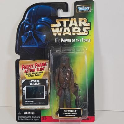 LOT 136: The Power of the Force Max Rebo Band Pairs Joh Yowza and Sy Snootles, Chewbacca Boushh Bounty, Anakin Skywalker, and Endor Rebel...