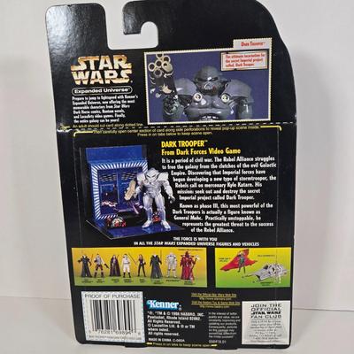 LOT 138: Kenner Star Wars Expanded Universe Clone Emperor Palpatine, Dark Trooper, and Luke Skywalker Action Figures