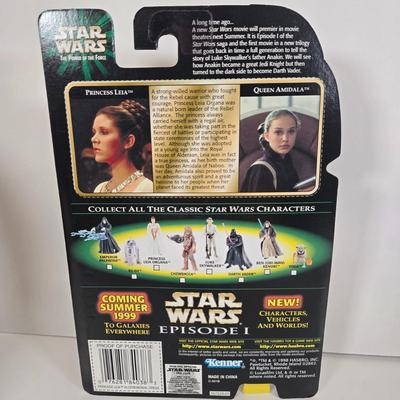 LOT 142: Kenner Star Wars Power of the Force Freeze Frame Luke Skywalker, Darth Vader, Princess Leia, and Ben (Obi-Wan) Kenobi Action...