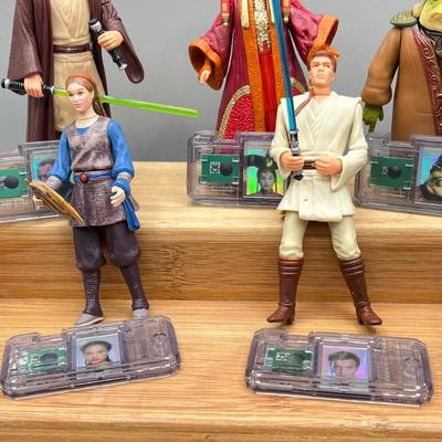 LOT 180F: Vintage Star Wars Prequels Action Figures w/ Accessories