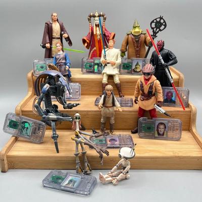 LOT 180F: Vintage Star Wars Prequels Action Figures w/ Accessories