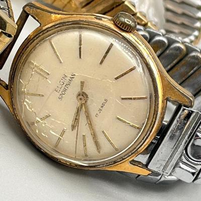 LOT 184J: Collection of Assorted Vintage Watches for Parts or Repair