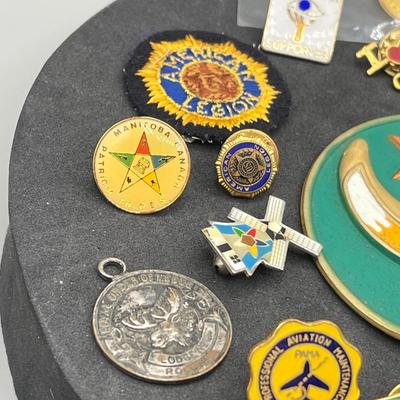 LOT 189J: Fraternal Organization Pins and More