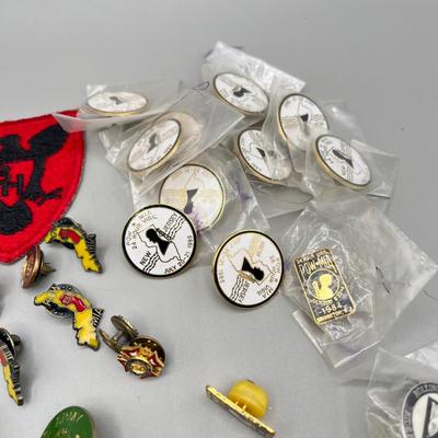 LOT 192J: Military Memorabilia Pin Collection