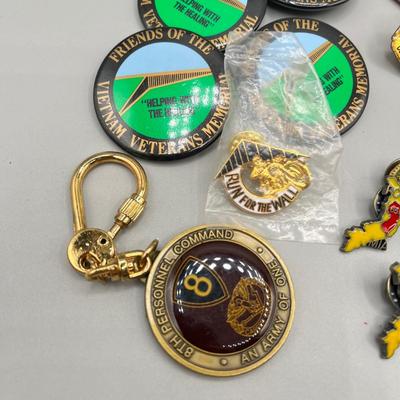 LOT 192J: Military Memorabilia Pin Collection