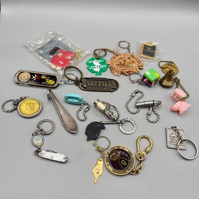 LOT 193J: Collection of Unique Vintage Keychains