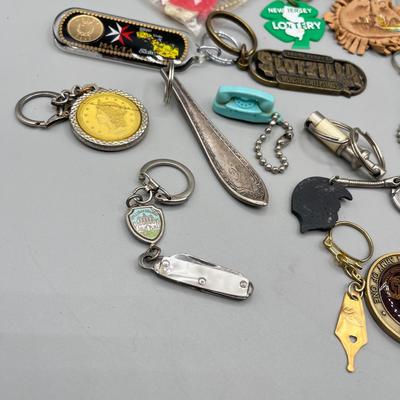 LOT 193J: Collection of Unique Vintage Keychains