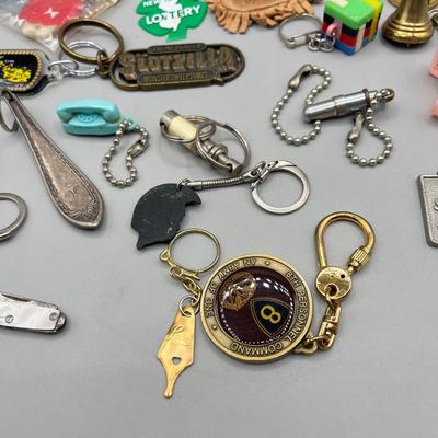 LOT 193J: Collection of Unique Vintage Keychains