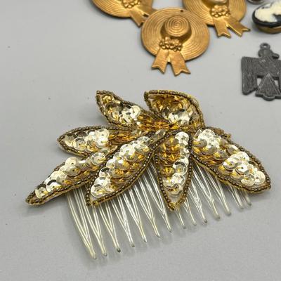 LOT 195J: Women's Accessories Including Red Hat Club Pins