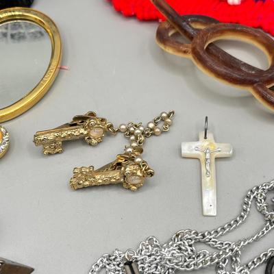 LOT 195J: Women's Accessories Including Red Hat Club Pins