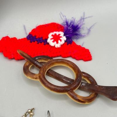 LOT 195J: Women's Accessories Including Red Hat Club Pins