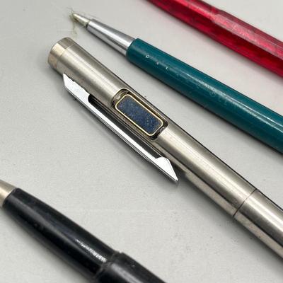 LOT 196J: Vintage Notebook and Pens - Fountain Pens