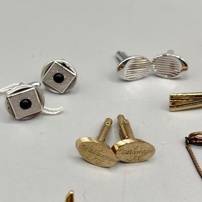 LOT 198J: Men's Cufflink and Tie Clip Collection