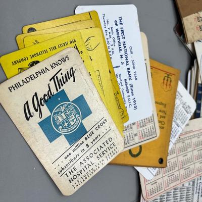 LOT 201J: Vintage / Antique Ephemera - Stamps, Postcards, Calendars and More