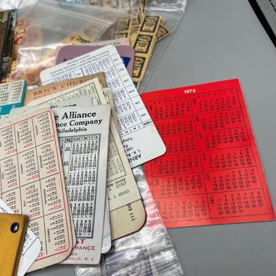 LOT 201J: Vintage / Antique Ephemera - Stamps, Postcards, Calendars and More