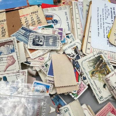 LOT 201J: Vintage / Antique Ephemera - Stamps, Postcards, Calendars and More