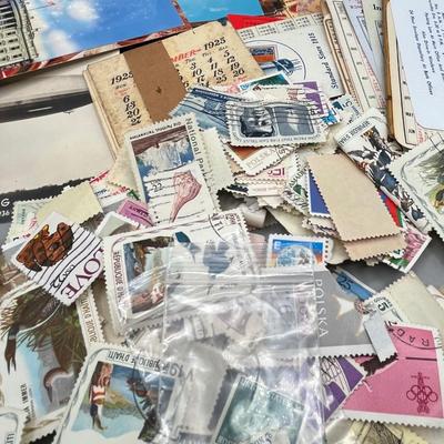LOT 201J: Vintage / Antique Ephemera - Stamps, Postcards, Calendars and More