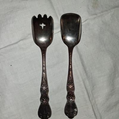 Sale Photo Thumbnail #65: Silver plated 1847 Rogers Unusual Utensils.