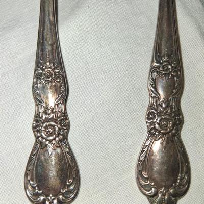 Sale Photo Thumbnail #67: Silver plated 1847 Rogers Unusual Utensils.