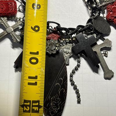 Fabulous black chain with multiple pendants