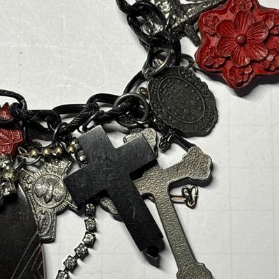 Fabulous black chain with multiple pendants